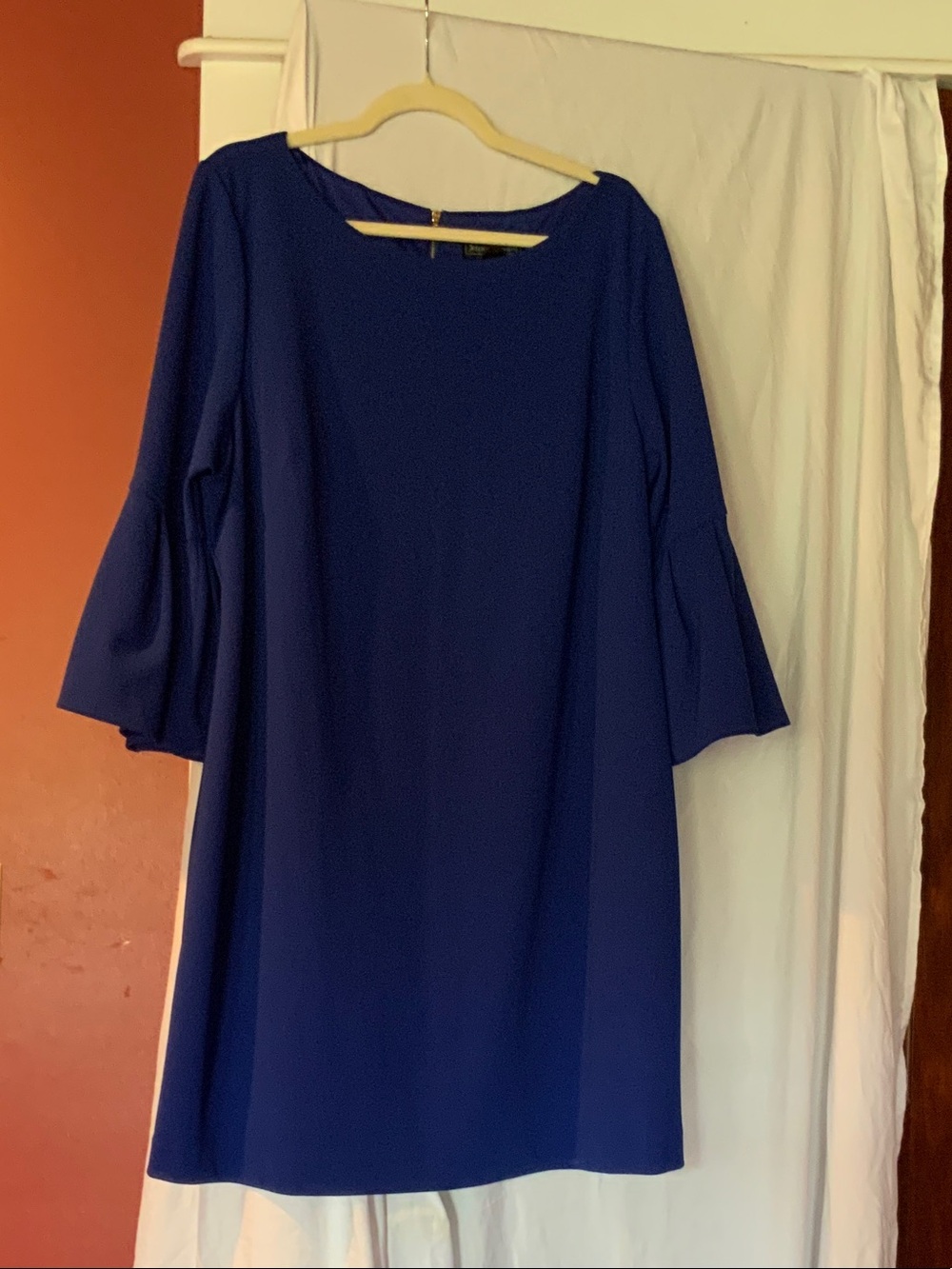 Jessica Howard Royal Blue Bell Sleeve Shift Dress